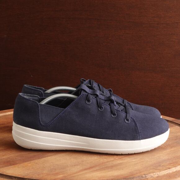 FitFlop Sneakers Womens Size 9 Blue F-Sporty Canvas Comfort Walking Casual Shoes - Picture 1 of 13